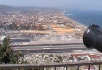 Blick von Gibraltar nach Spanien