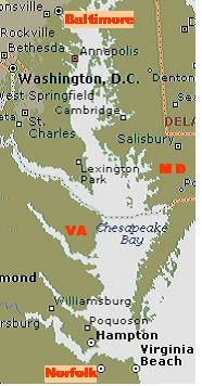 Die ganze Chesapeake Bay