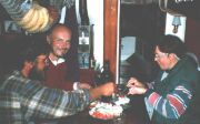 Komfortables Dinner an Bord