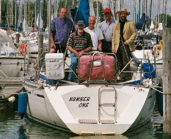 Die Crew: Peter, Rudi, Erwin, Hermann und Stephan (der Portugiese ;-)