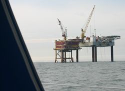 Bohrinsel auf der Nordsee