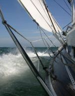 Bei herrlichem Wetter 'am Wind'